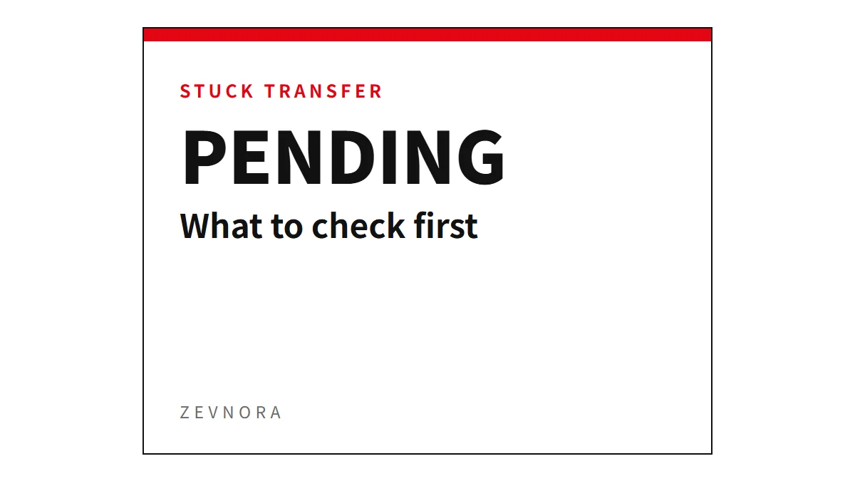 Qué revisar cuando una transferencia USDT queda pendiente